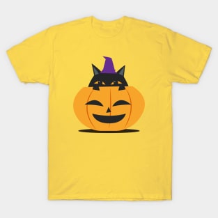 Black Cat Halloween T-Shirt